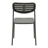 Scaun de exterior Deraby, Negru, 52x46x83 cm