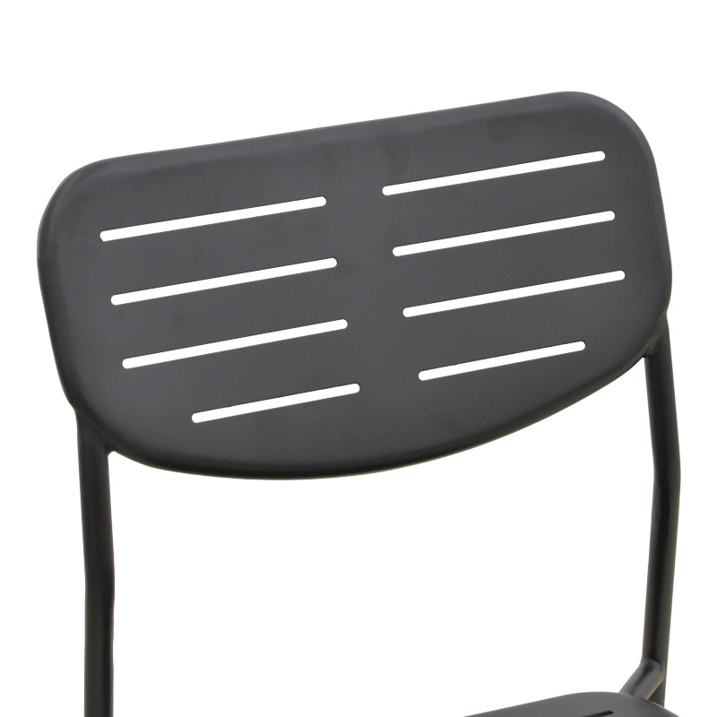 Scaun de exterior Deraby, Negru, 52x46x83 cm