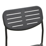 Scaun de exterior Deraby, Negru, 52x46x83 cm