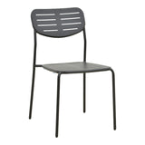 Scaun de exterior Deraby, Negru, 52x46x83 cm