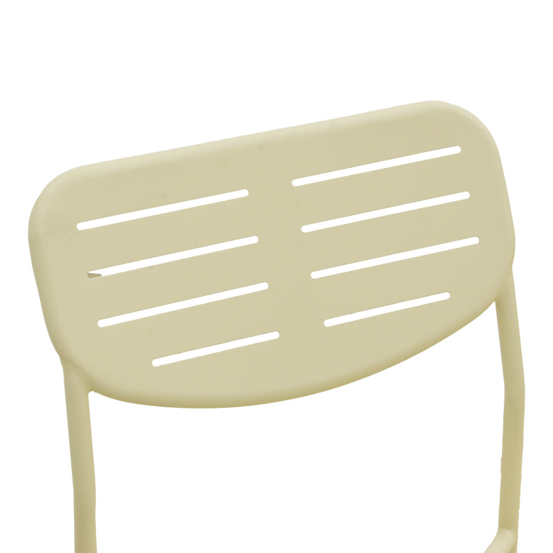 Scaun de exterior Deraby, Crem, 52x46x83 cm