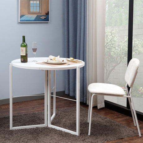 Masa Talen Alb D80x74 cm