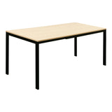 Masă extensibilă Extento, Lemn/Metal, 120-180x74x75 cm, Naturală