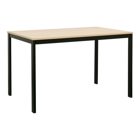 Masă extensibilă Extento, Lemn/Metal, 120-180x74x75 cm, Naturală