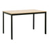 masa dining Masă extensibilă Extento, Lemn/Metal, 120-180x74x75 cm, Naturală