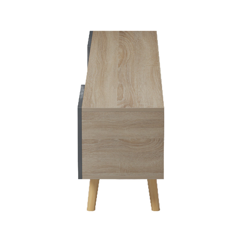 Dulap TV cu rafturi Osclo , Modern, Lemn Sonoma-Antracit, 160x30x53.5cm