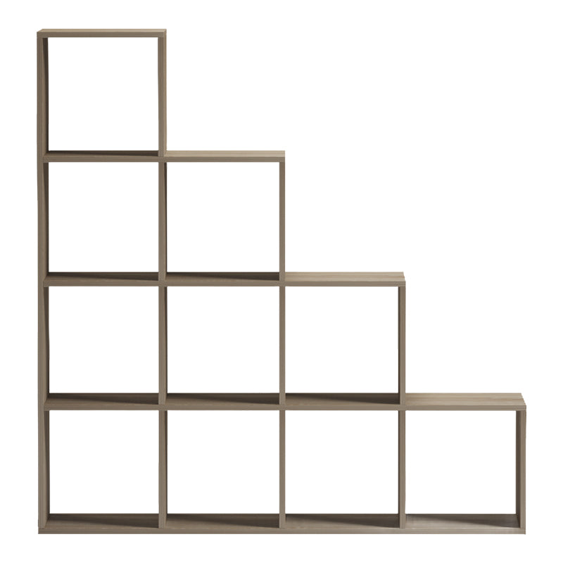 Bibliotecă modernă  Scala, stil contemporan, material sonoma, dimensiuni 129.5x29x129.5cm