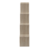 Bibliotecă modernă  Scala, stil contemporan, material sonoma, dimensiuni 129.5x29x129.5cm
