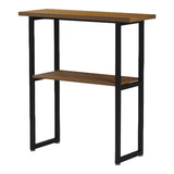 Consolă cu rafturi  Solain, Modernă, Metal și Lemn Nuc, 79x29x85 cm