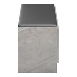 Pantofar cu banca Zulla, 110x37x43 cm - Bej-Gri-Negru