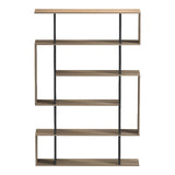 Bibliotecă Mito  cu spațiu de organizare, Stil Modern, Material Sonoma-Antracit, Dimensiuni 108.5x25x161 cm