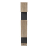 Bibliotecă Mito  cu spațiu de organizare, Stil Modern, Material Sonoma-Antracit, Dimensiuni 108.5x25x161 cm