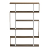 Bibliotecă cu funcție de depozitare Mito , Stil Modern, Material Lemn Sonoma-Alb, Dimensiuni 108.5x25x161cm
