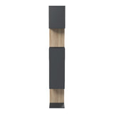 Bibliotecă cu rafturi Mito , Stil Modern, Material PAL, 108.5x25x161 cm, Culoare Antracit-Sonoma