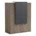 Reception birou Zowel cu LED sonoma-antracit 90x40x110cm, Sonoma-Gri inchis