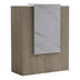 Reception birou Zowel cu LED sonoma-alb marble look 90x40x110cm, Sonoma-White Marble