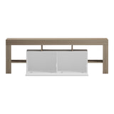 Dulap TV cu funcție de depozitare  Liner, Modern, Lemn Sonoma-Alb, 150x40x50cm