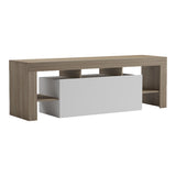 Dulap TV cu funcție de depozitare  Liner, Modern, Lemn Sonoma-Alb, 150x40x50cm