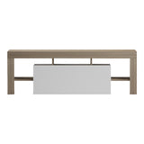 Dulap TV cu funcție de depozitare  Liner, Modern, Lemn Sonoma-Alb, 150x40x50cm