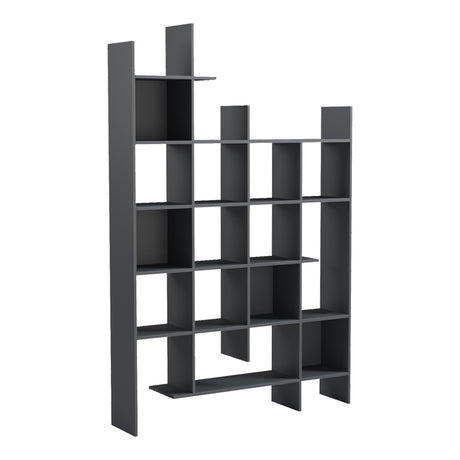 Manco Bibliotecă antracit 122x26x188 cm