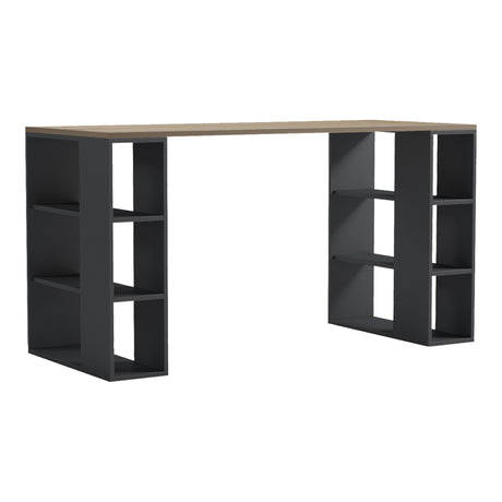 Birou Praga, Sonoma-Antracit, 140x60x75 cm