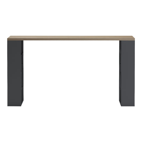 Birou Lovet cu raft, Sonoma-Antracit, 140x60x75 cm