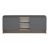 Pantofar cu banca Zulla, 110x37x43 cm - Sonoma-Antracit