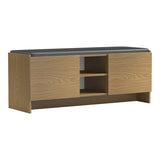 Pantofar cu banca Zulla, 110x37x43 cm - Nuc deschis