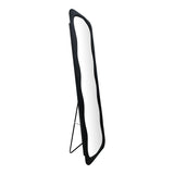 Oglinda de podea catifea Lezour, Negru, Catifea, 50x170 cm
