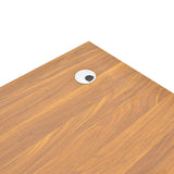 Birou profesional cu functie de organizare Oscar, Lemn Nuc/Gris închis, 150x80x76 cm