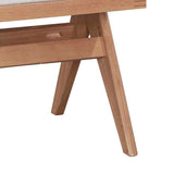 Set mese de sufragerie Winslow  de 7  deschisa de nuc 160x85x75cm