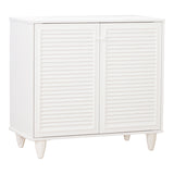 Dulap de pantofi Ronan, Alb, Lemn, 70x35x66 cm - Organizare practică și elegantă pentru casa ta!