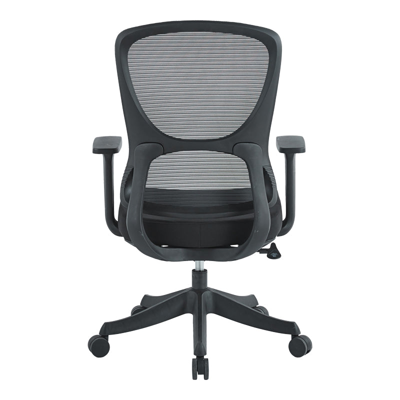 Scaun de birou ergonomic Litulo, Plasă Textilă, Negru, 51x50.5x98/106cm