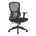 Scaun de birou ergonomic Litulo, Plasă Textilă, Negru, 51x50.5x98/106cm