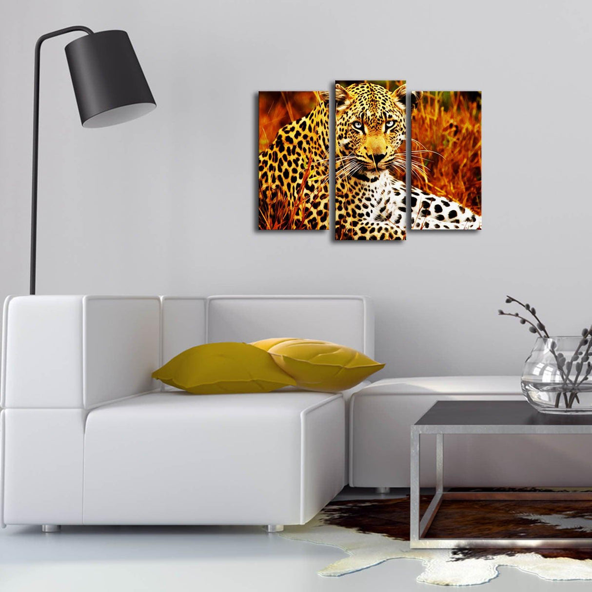 Tablou Canvas cu Led 3PATİACT, Multicolor, 66x45 cm