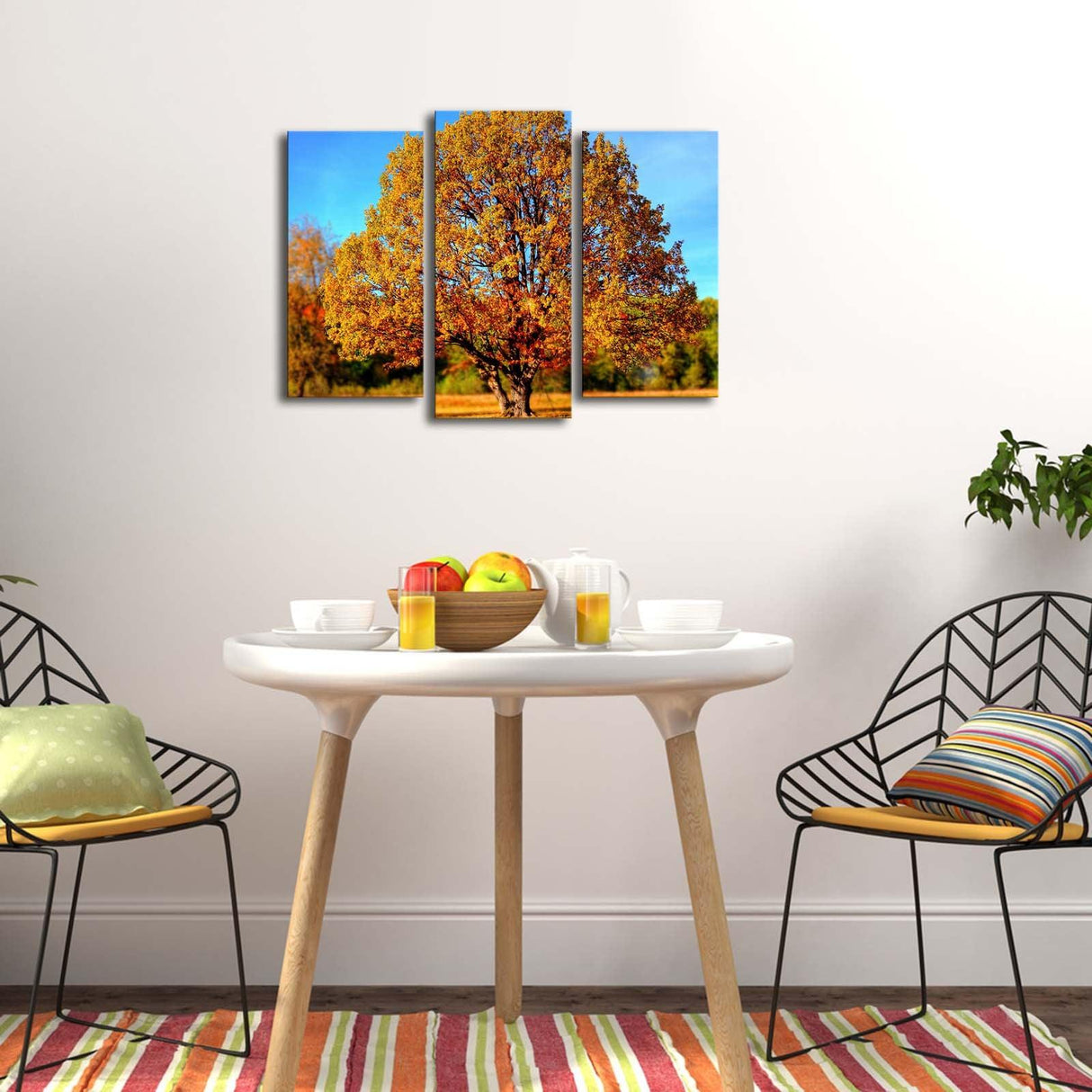 Tablou Canvas cu Led 3PATİACT, Multicolor, 66x45 cm