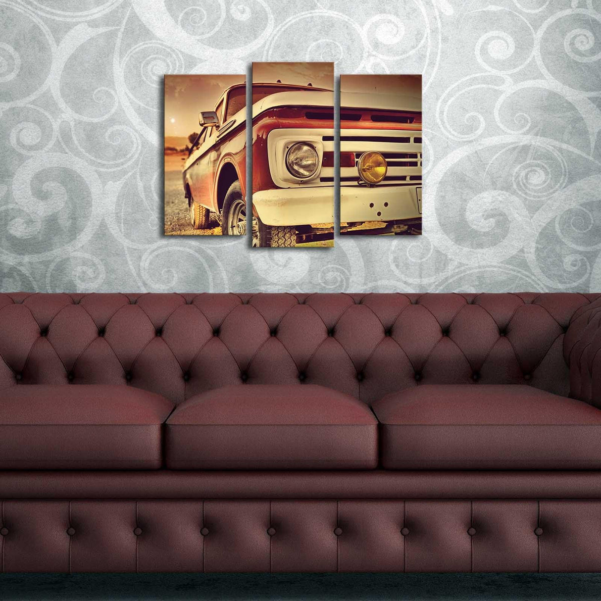 Tablou Canvas cu Led 3PATİACT, Multicolor, 66x45 cm