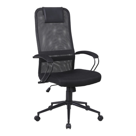 Scaun birou Lord I, Ergonomic, Negru, Structură Metalică Neagră, 64x61x116-126 cm