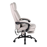 Scaun de birou pentru director cu masaj Sedici, Bej, 72x63x115-123 cm
