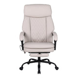 Scaun de birou pentru director cu masaj Sedici, Bej, 72x63x115-123 cm