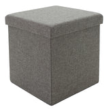 Taburet Crystal, 38x38x38cm - Negru