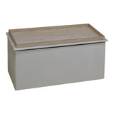 Taburet-trunchi din catifea Koper , Bej, Modern, 76x38x38cm