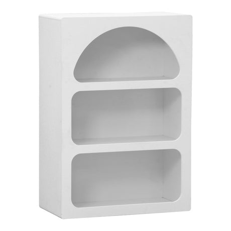 Bibliotecă cu rafturi Emersi, alb, 70x35x100 cm