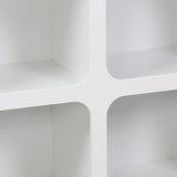 Bufet cu rafturi Emersi, Alb, 120x35x76 cm