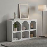 Bufet cu rafturi Emersi, Alb, 120x35x76 cm
