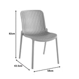 Teragi stackable scaun pp cu UV protection alb 58x43.5x82cm