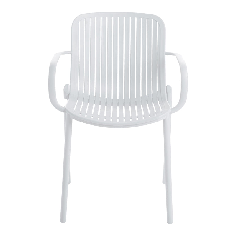 Scaun de exterior Teragi stackable fotoliu pp cu UV protection alb 59x57x82cm