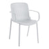 Scaun de exterior Teragi stackable fotoliu pp cu UV protection alb 59x57x82cm