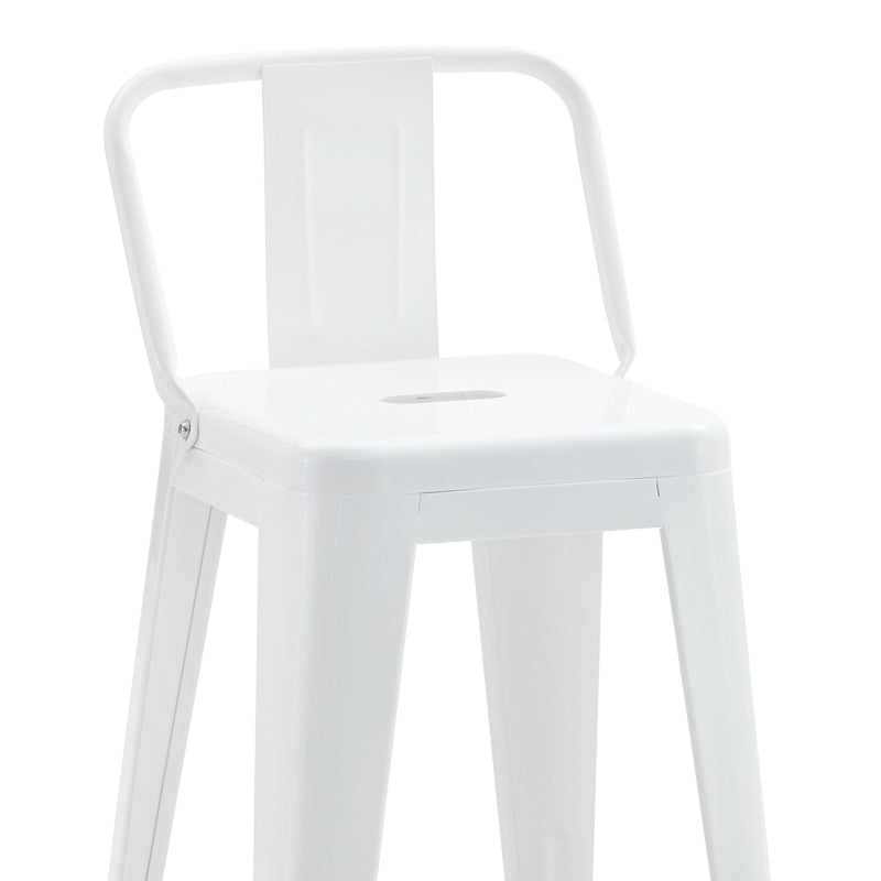 Scaun de bar Utopia, Alb, 42x42x86 cm