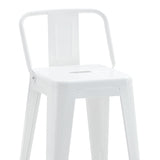 Scaun de bar Utopia, Alb, 42x42x86 cm